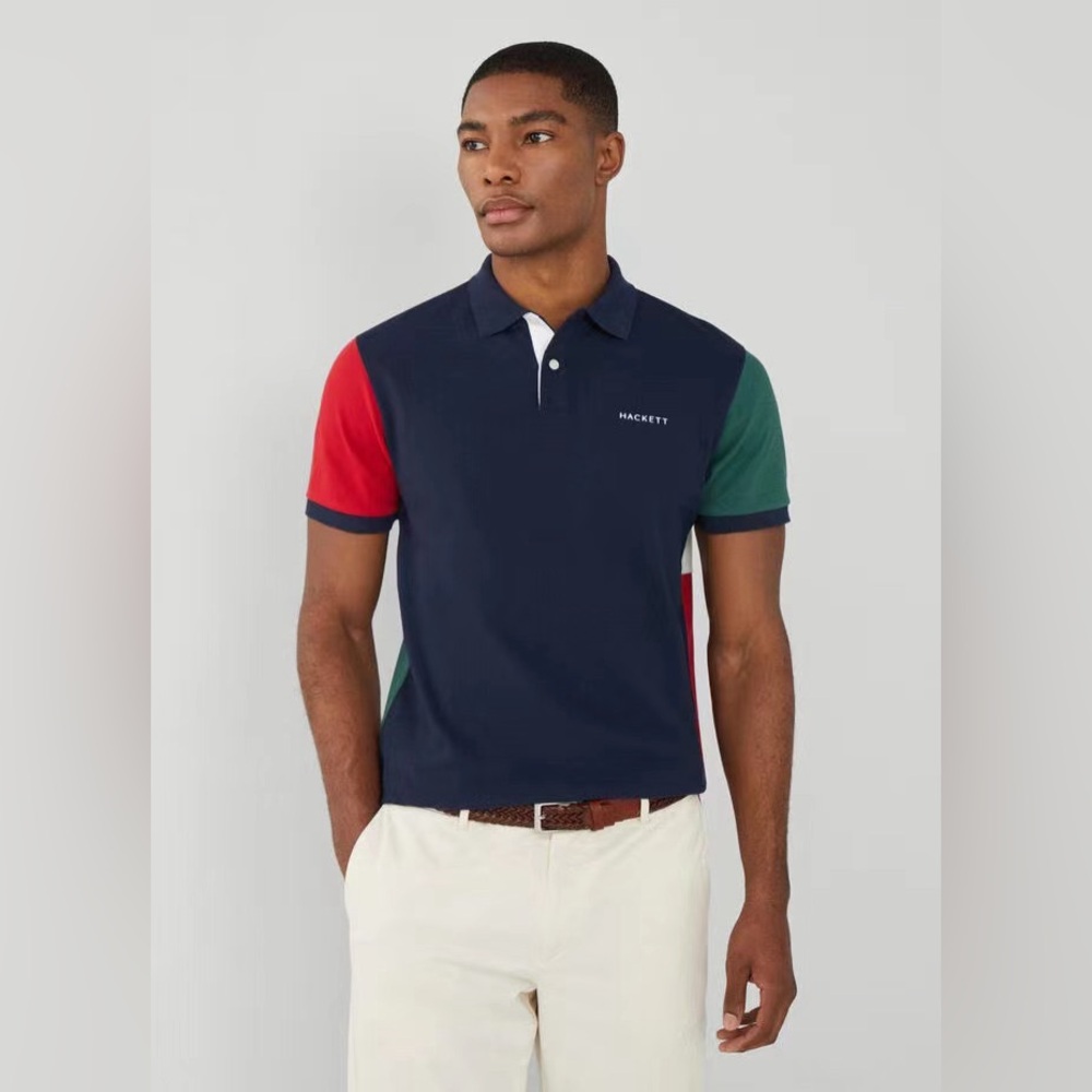 Hackett  London - Men Blue Polo Shirt - NWT